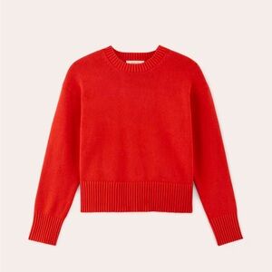 Everlane Boxy Sweater in Poppy Red, XS